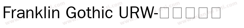 Franklin Gothic URW字体转换